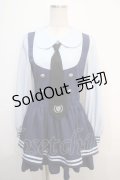 To Alice / 長袖ポリスワンピース S 青 Y-25-04-20-110-LO-OP-SZ-ZS