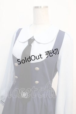 画像3: To Alice / 長袖ポリスワンピース S 青 Y-25-04-20-110-LO-OP-SZ-ZS