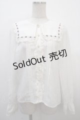 Amavel / Rosary レースフリルブラウス F ボルドー Y-25-04-20-012-CA-BL-SZ-ZY