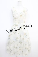 axes femme POETIQUE / ヒマワリレースロングワンピース  イエロー Y-25-04-20-114-AX-OP-SZ-ZY