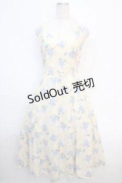 画像1: axes femme POETIQUE / フロレゾンロングワンピース  イエロー Y-25-04-20-115-AX-OP-SZ-ZY