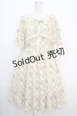 axes femme kawaii / クラシックローズワンピース  イエロー Y-25-04-20-116-AX-OP-SZ-ZY