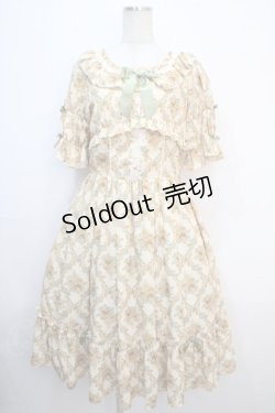 画像1: axes femme kawaii / クラシックローズワンピース  イエロー Y-25-04-20-116-AX-OP-SZ-ZY