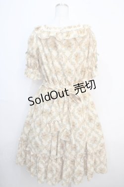 画像2: axes femme kawaii / クラシックローズワンピース  イエロー Y-25-04-20-116-AX-OP-SZ-ZY