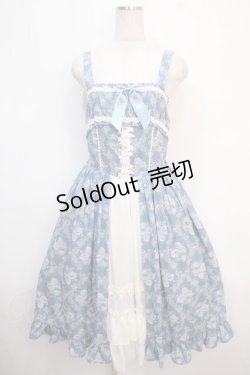画像1: axes femme kawaii / クラシックローズジャンスカ  ブルー Y-25-04-20-117-AX-OP-SZ-ZY