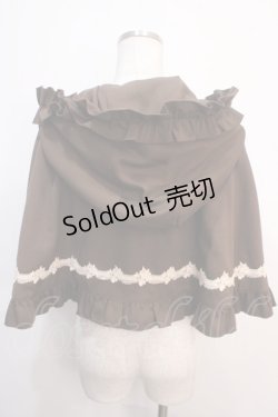 画像2: axes femme kawaii / 童話の小公女ケープ  ブラウン Y-25-04-20-120-AX-JA-SZ-ZI