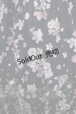 画像3: axes femme / 桜柄ティアードワンピース  紺 Y-25-04-20-122-AX-OP-SZ-ZI