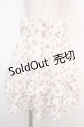 Ank Rouge / ローズレースティアードスカート M ピンク Y-25-04-20-124-CA-SK-SZ-ZY
