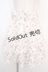 Ank Rouge / ローズレースティアードスカート M ピンク Y-25-04-20-124-CA-SK-SZ-ZY