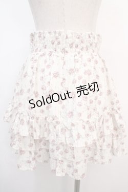 画像2: Ank Rouge / ローズレースティアードスカート M ピンク Y-25-04-20-124-CA-SK-SZ-ZY