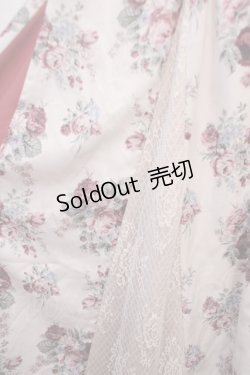 画像3: axes femme / ローズ柄切替ロングフレアスカート F ピンク Y-25-04-20-127-AX-SK-SZ-ZI