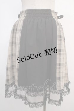 画像2: axes femme POETIQUE / ベルトデザインスカパン  黒×ベージュ Y-25-04-20-129-AX-PA-SZ-ZY