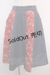 axes femme POETIQUE / コカコーラ切替スカート  赤 Y-25-04-20-130-AX-SK-SZ-ZI
