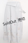 axes femme POETIQUE / ビオラバケットアシメスカート M サックス Y-25-04-20-132-AX-SK-SZ-ZI