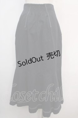 画像2: an another angelus / フロントレースアップロングマーメイドスカート F ネイビー Y-25-04-20-133-CA-SK-SZ-ZY