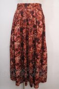 axes femme NOSTALGIE / ヴィンテージフラワー柄スカート F 赤 Y-25-04-20-135-AX-SK-SZ-ZT140