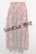 axes femme NOSTALGIE / ヴィンテージフラワー柄スカート F 赤 Y-25-04-20-135-AX-SK-SZ-ZT140