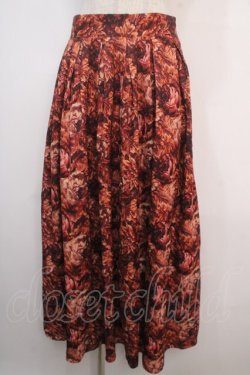 画像1: axes femme NOSTALGIE / ヴィンテージフラワー柄スカート F 赤 Y-25-04-20-135-AX-SK-SZ-ZT140
