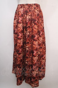 画像2: axes femme NOSTALGIE / ヴィンテージフラワー柄スカート F 赤 Y-25-04-20-135-AX-SK-SZ-ZT140