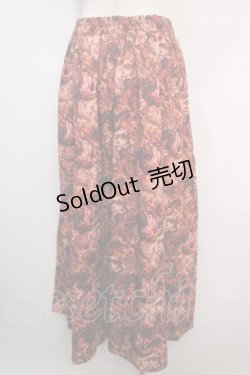画像2: axes femme NOSTALGIE / ヴィンテージフラワー柄スカート F 赤 Y-25-04-20-135-AX-SK-SZ-ZT140