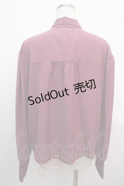 画像2: axes femme NOSTALGIE / ボウタイリボンブラウス F パープル Y-25-04-20-016-AX-BL-SZ-ZY