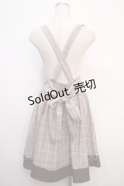 画像2: Amavel / チェックサス付きスカート M ブラウン Y-25-04-20-137-CA-SK-SZ-ZT126