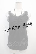 axes femme / 3WAY総レースタンクトップ F 黒 Y-25-04-20-003-AX-TO-SZ-ZY
