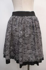 画像2: 【SALE】axes femme / トラベル柄スカート M グレー Y-25-04-20-142-AX-SK-SZ-ZT220 (2)