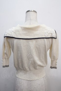 画像2: LODISPOT / セーラー衿サマーニットトップス  アイボリー Y-25-04-20-032-LO-TO-SZ-ZY