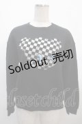 Candy Stripper / CHECKER BEAR SWEAT 2 ブラック Y-25-04-20-043-PU-TO-SZ-ZY