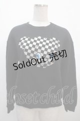 Candy Stripper / CHECKER BEAR SWEAT 2 ブラック Y-25-04-20-043-PU-TO-SZ-ZY