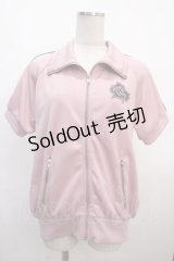 ALGONQUINS / プリント半袖ジャージ  ピンク Y-25-04-20-046-AL-TO-SZ-ZY