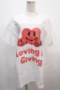 MILKBOY / LOVE GIVING Tシャツ L ホワイト Y-25-04-20-052-MB-TO-SZ-ZY