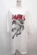 MILKBOY / SAINTS TEE  ホワイト Y-25-04-20-053-MB-TS-SZ-ZY