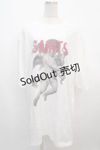 MILKBOY / SAINTS TEE  ホワイト Y-25-04-20-053-MB-TS-SZ-ZY