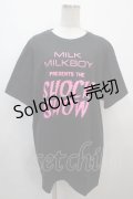 MILKBOY / SHOCK SHOW TEE L ブラック Y-25-04-20-055-MB-TO-SZ-ZY