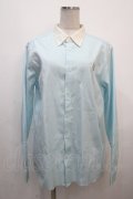 Franche Lippee / うさぎ刺繍シャツ L サックス Y-25-04-20-061-LO-BL-SZ-ZY