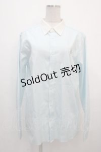 Franche Lippee / うさぎ刺繍シャツ L サックス Y-25-04-20-061-LO-BL-SZ-ZY