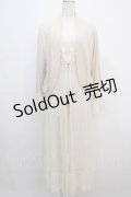 axes femme / 袖刺繍レースボレロ+ジレ M 生成り Y-25-04-20-064-AX-TO-SZ-ZY