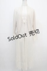 axes femme / 袖刺繍レースボレロ+ジレ M 生成り Y-25-04-20-064-AX-TO-SZ-ZY