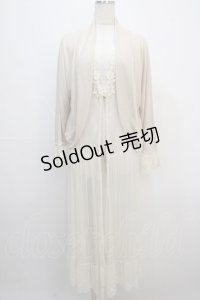 axes femme / 袖刺繍レースボレロ+ジレ M 生成り Y-25-04-20-064-AX-TO-SZ-ZY