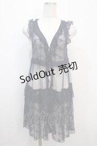 axes femme / フェミニンレースジレ M 紺 Y-25-04-20-065-AX-TO-SZ-ZI