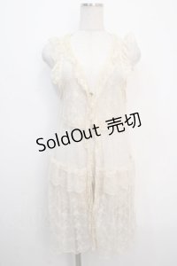 axes femme / フェミニンレースジレ M 生成り Y-25-04-20-066-AX-TO-SZ-ZY