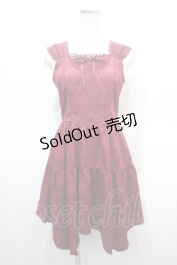 画像1: axes femme POETIQUE / オディールビスチェミニワンピース  ワイン Y-25-04-21-055-AX-OP-SZ-ZY