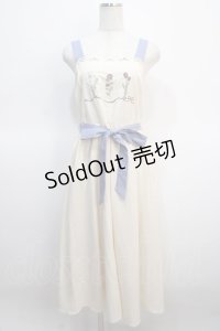 axes femme / リボンフラワー刺繍ジャンスカ  キナリ Y-25-04-21-060-AX-OP-SZ-ZY