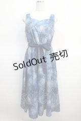 axes femme POETIQUE / 冬の星座柄ハートネックワンピース  紺 Y-25-04-21-061-AX-OP-SZ-ZY