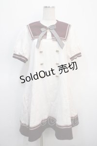 Amavel / セーラーカットワンピース F ボルドー Y-25-04-21-070-CA-OP-SZ-ZY