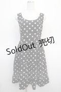 MILK / ドット柄ワンピース  ブラック Y-25-04-21-074-ML-OP-SZ-ZY