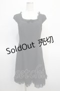 MILK / ドット柄ワンピース  ブラック Y-25-04-21-075-ML-OP-SZ-ZY