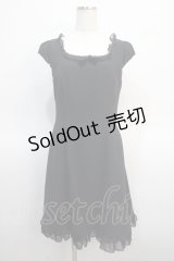 MILK / ドット柄ワンピース  ブラック Y-25-04-21-075-ML-OP-SZ-ZY